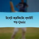 টেস্ট ক্রিকেটে ব্যাটিং গড় Quiz